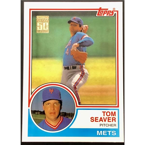 2001 TOPPS HERITAGE TOM SEAVER (HOF)