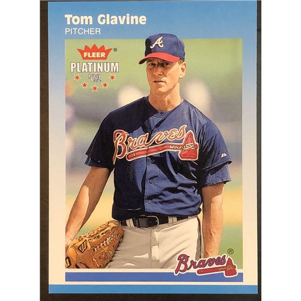 2002 FLEER PLATINUM TOM GLAVINE (HOF)