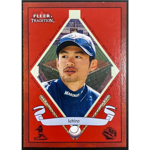 2002 FLEER TRADITION ICHIRO SUZUKI (HOF) ROOKIE CARD