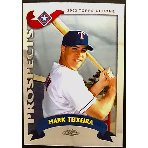 2002 TOPPS CHROME MARK TEIXEIRA ROOKIE CARD