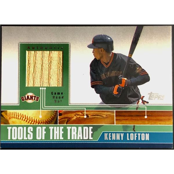 2002 TOPPS KENNY LOFTON GAME USED BAT