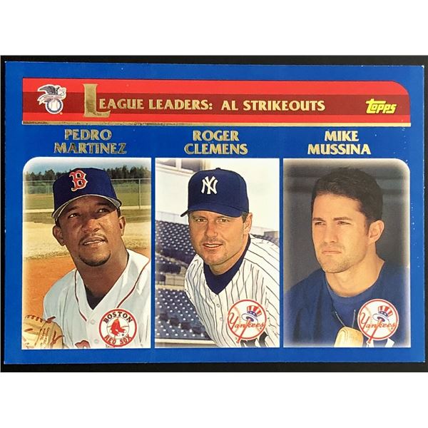 2003 TOPPS PEDRO MARTINEZ (HOF) & ROGER CLEMENS
