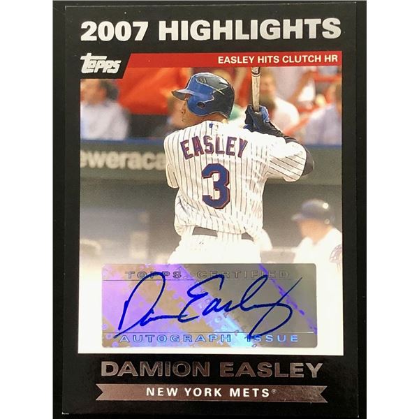 2008 TOPPS CERTIFIED DAMION EASLEY AUTOGRAPH ISSUE