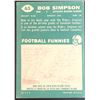 Image 2 : 1960 TOPPS CFL BOB SIMPSON