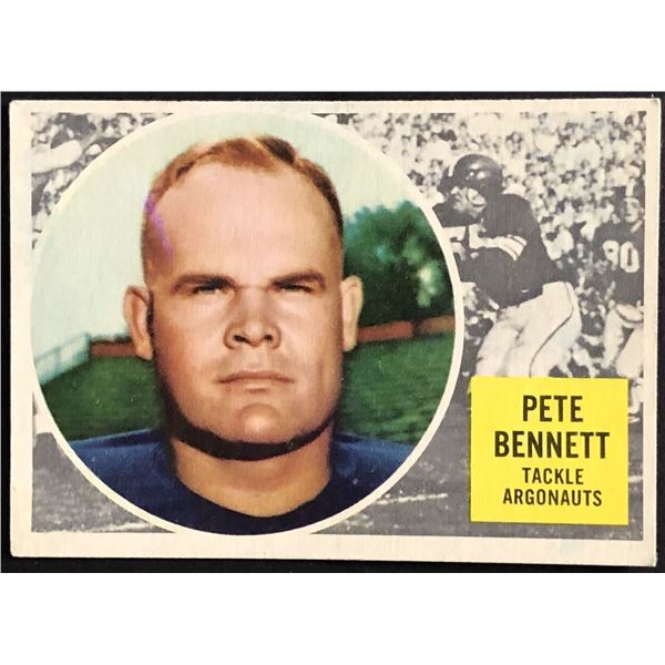 1960 TOPPS CFL PETE BENNETT (HOF)