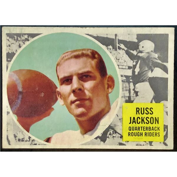 1960 TOPPS CFL RUSS JACKSON (HOF)