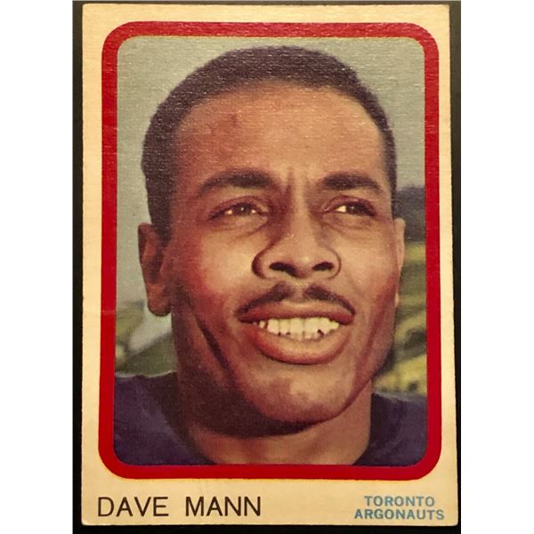 1963 TOPPS CFL DAVE MANN (HOF)