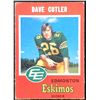Image 1 : 1971 O-PEE-CHEE CFL DAVE CUTLER (HOF) ROOKIE CARD