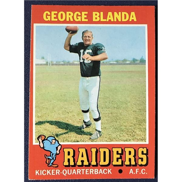 1971 TOPPS GEORGE BLANDA (HOF)