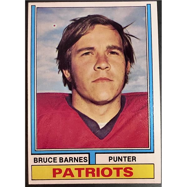 1974 TOPPS BRUCE BARNES ROOKIE CARD