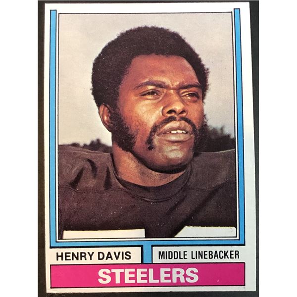 1974 TOPPS HENRY DAVIS (HOF) ROOKIE CARD