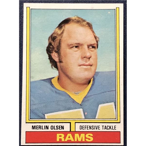 1974 TOPPS MERLIN OLSEN (HOF)
