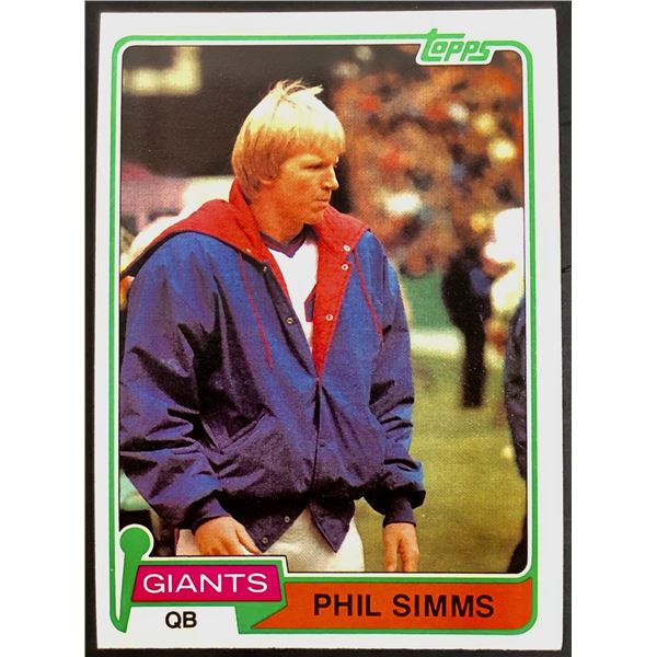 1981 TOPPS PHIL SIMMS