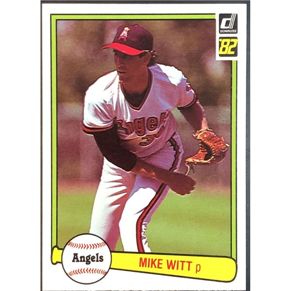 1982 DONRUSS MIKE WITT ROOKIE CARD