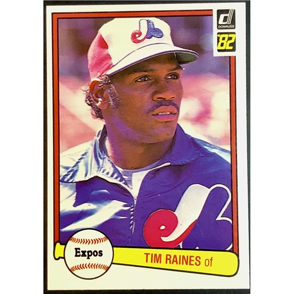 1982 DONRUSS TIM RAINES (HOF) ROOKIE CARD