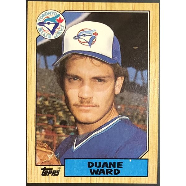 1987 TOPPS DUANE WARD ROOKIE CARD