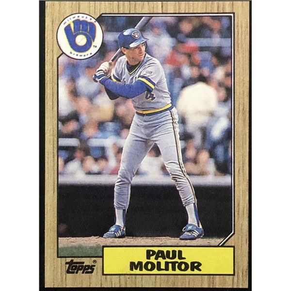 1987 TOPPS PAUL MOLITOR (HOF)