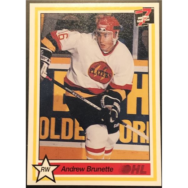 1990-91 ANDREW BRUNETTE JUNIOR CARD