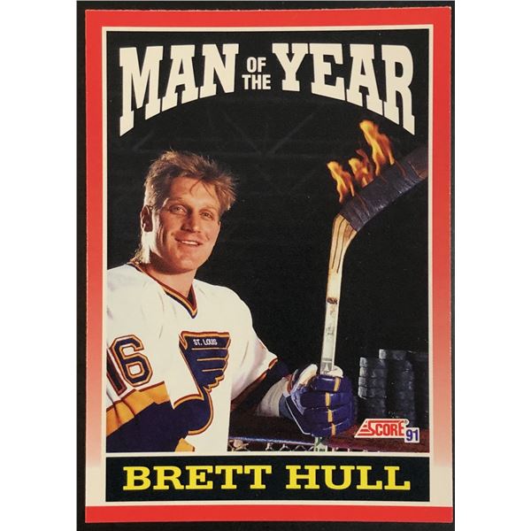 1990-91 SCORE BRETT HULL (HOF)