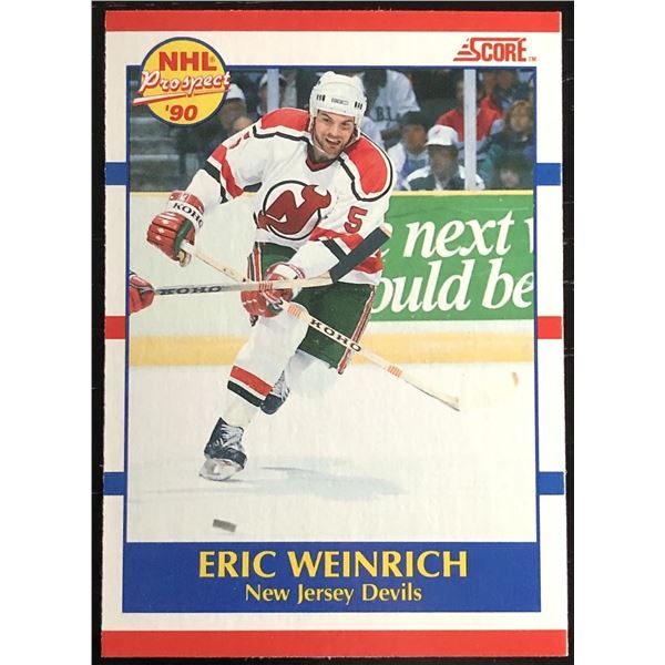 1990-91 SCORE ERIC WEINRICH ROOKIE CARD
