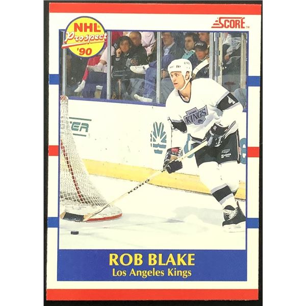 1990-91 SCORE ROB BLAKE (HOF) ROOKIE CARD