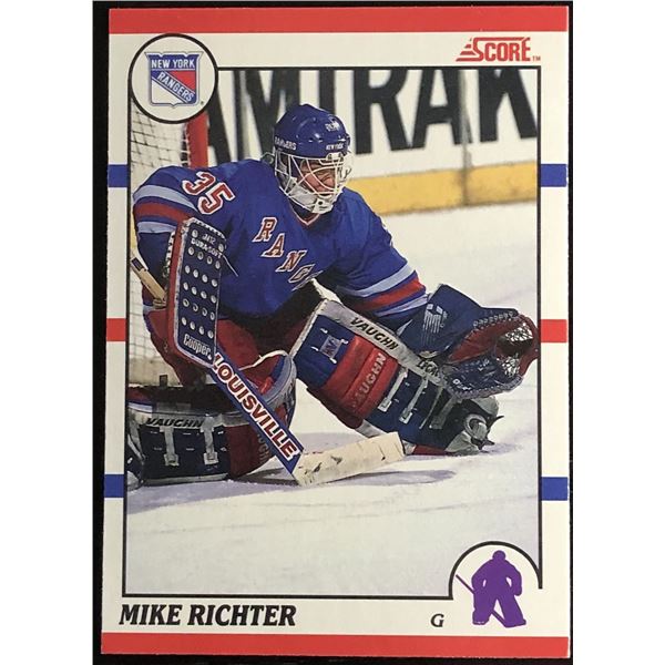 1990-91 SCORE MIKE RICHTER (HOF) ROOKIE CARD