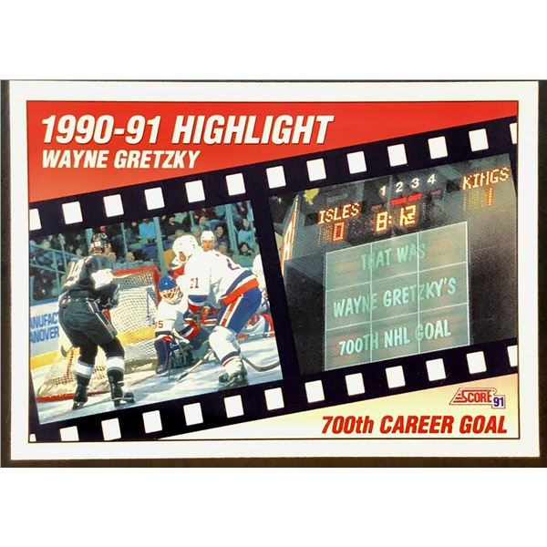 1990-91 SCORE WAYNE GRETZKY (HOF)
