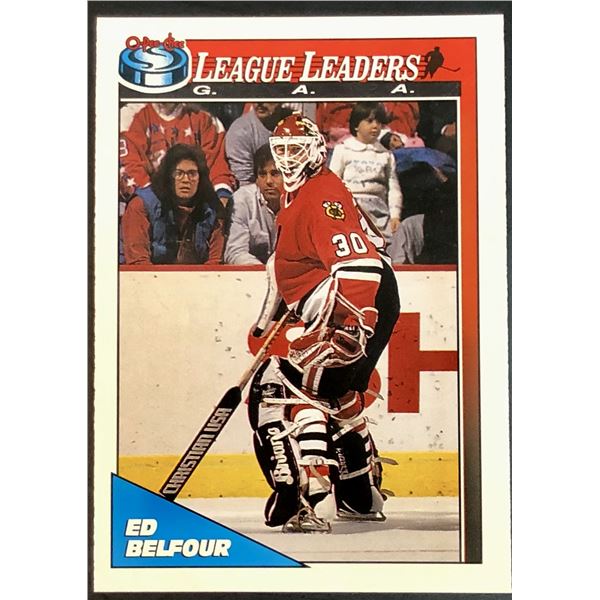 1991-92 O-PEE-CHEE ED BELFOUR (HOF)