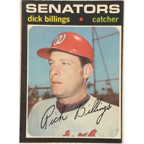 1971 O-PEE-CHEE HI-NUMBER DICK BILLINGS