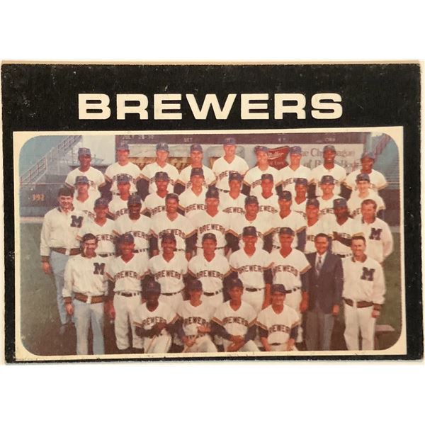 1971 O-PEE-CHEE HI-NUMBER MILWAUKEE BREWERS
