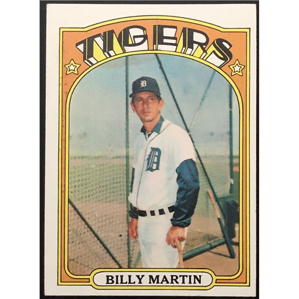 1972 TOPPS BILLY MARTIN