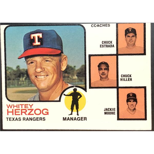 1973 TOPPS WHITE HERZOG (HOF)