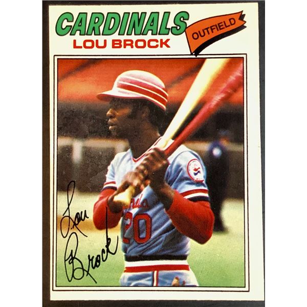 1977 O-PEE-CHEE LOU BROCK (HOF)