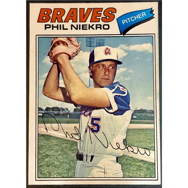 1977 O-PEE-CHEE PHIL NIEKRO (HOF)