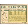Image 2 : 1977 O-PEE-CHEE ROBIN YOUNT (HOF)