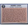 Image 2 : 1962 TOPPS NORM CASH AS