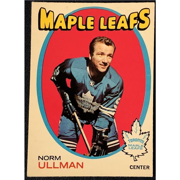 1971-72 O-PEE-CHEE NORM ULLMAN (HOF)