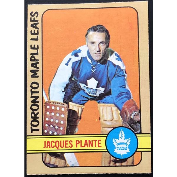 1972-73 O-PEE-CHEE JACQUES PLANTE (HOF)