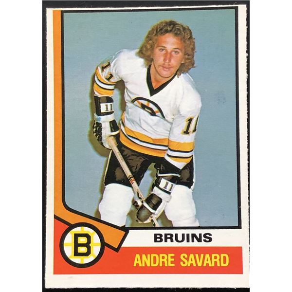 1974-75 O-PEE-CHEE ANDRE SAVARD ROOKIE CARD