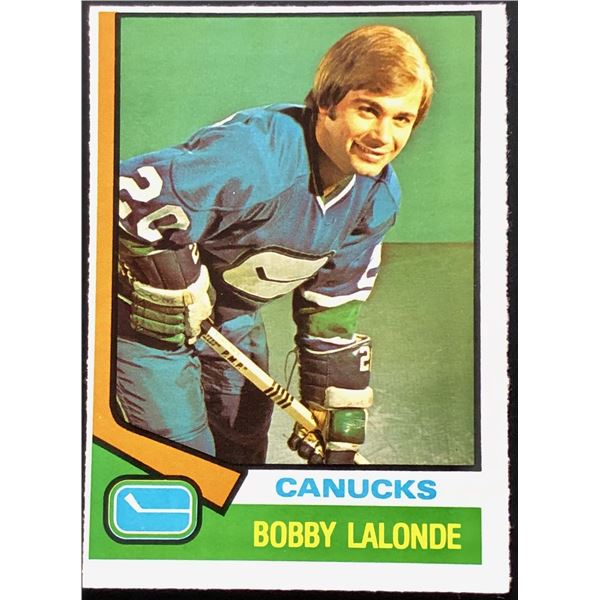1974-75 O-PEE-CHEE BOBBY LALONDE