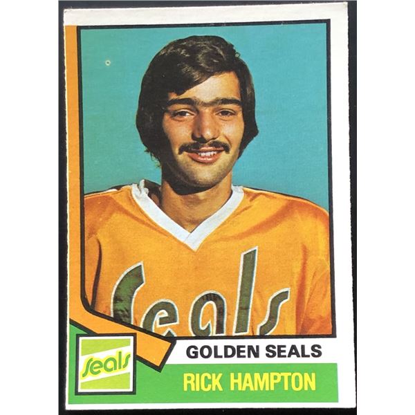 1974-75 O-PEE-CHEE RICK HAMPTON ROOKIE CARD