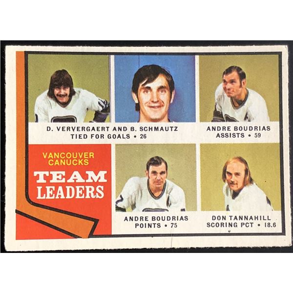 1974-75 O-PEE-CHEE VANCOUVER CANUCKS