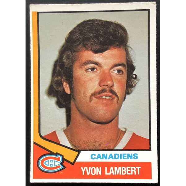 1974-75 O-PEE-CHEE YVON LAMBERT ROOKIE CARD