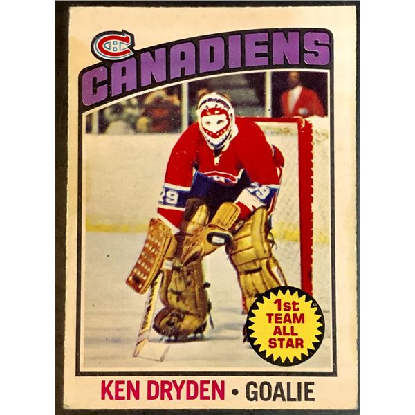 1976-77 O-PEE-CHEE KEN DRYDEN (HOF)
