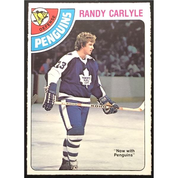 1978-79 O-PEE-CHEE RANDY CARLYLE ROOKIE CARD