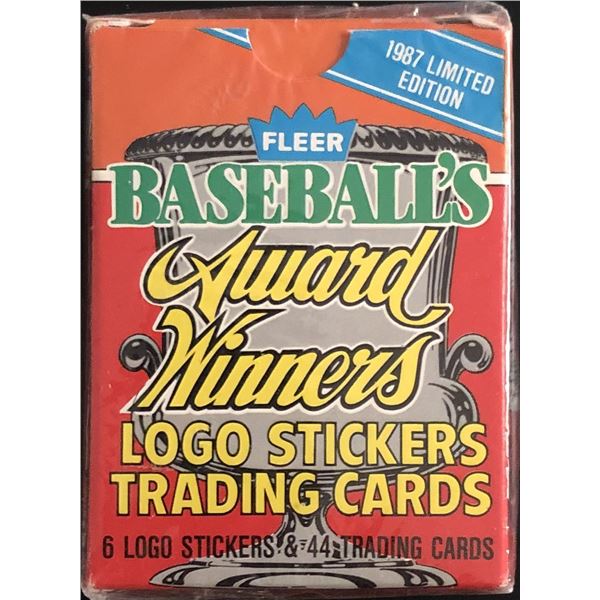 1987 FLEER BASEBALL AWARD WINNERS BOX SET