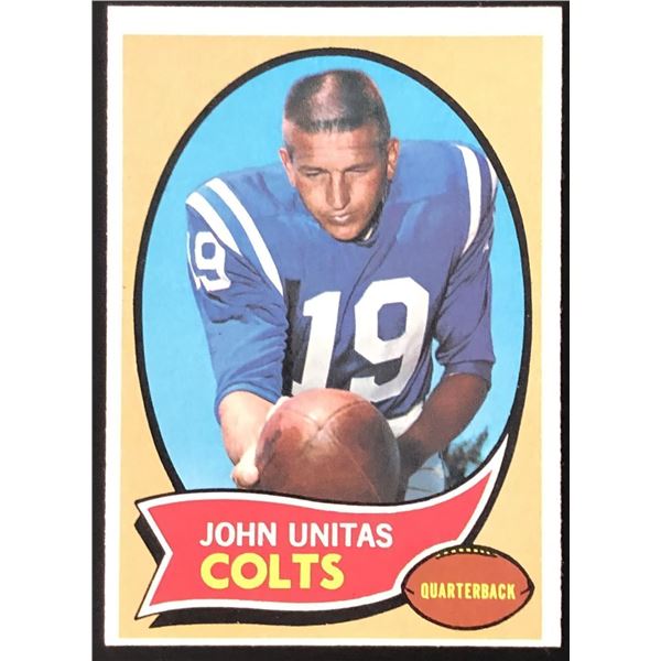 1970 TOPPS JOHNNY UNITAS (HOF)