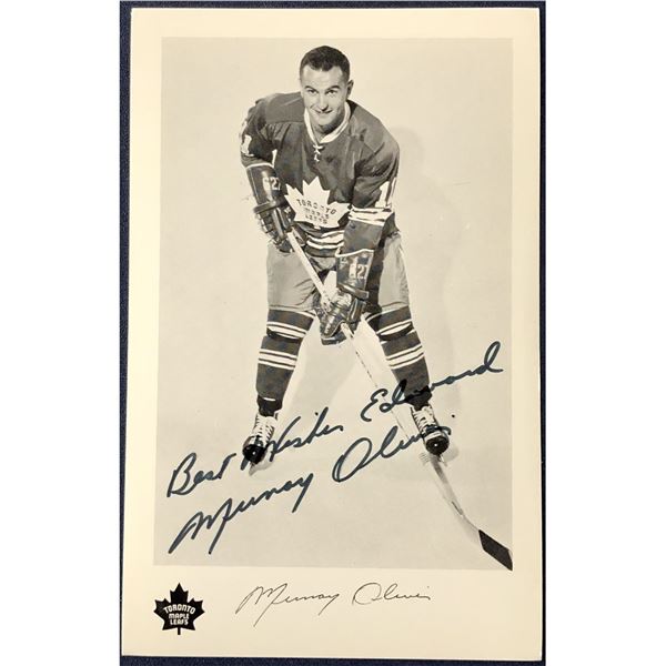 MURRAY OLIVER J.D. McCARTHY SIGNED POSTCARD