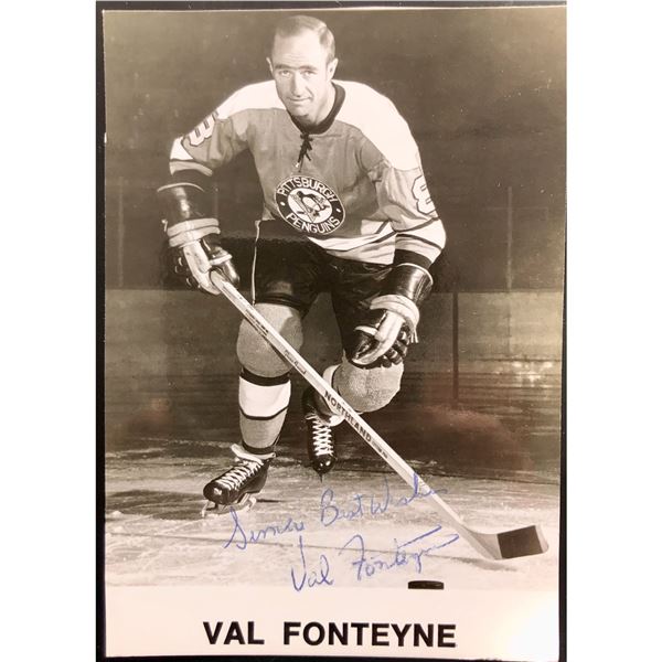 VAL FONTEYNE J.D. McCARTHY SIGNED POSTCARD