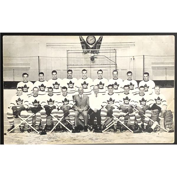 1946-47 QUAKER OATS TORONTO MAPLE LEAFS HOCKEY SLOGAN POST CARD